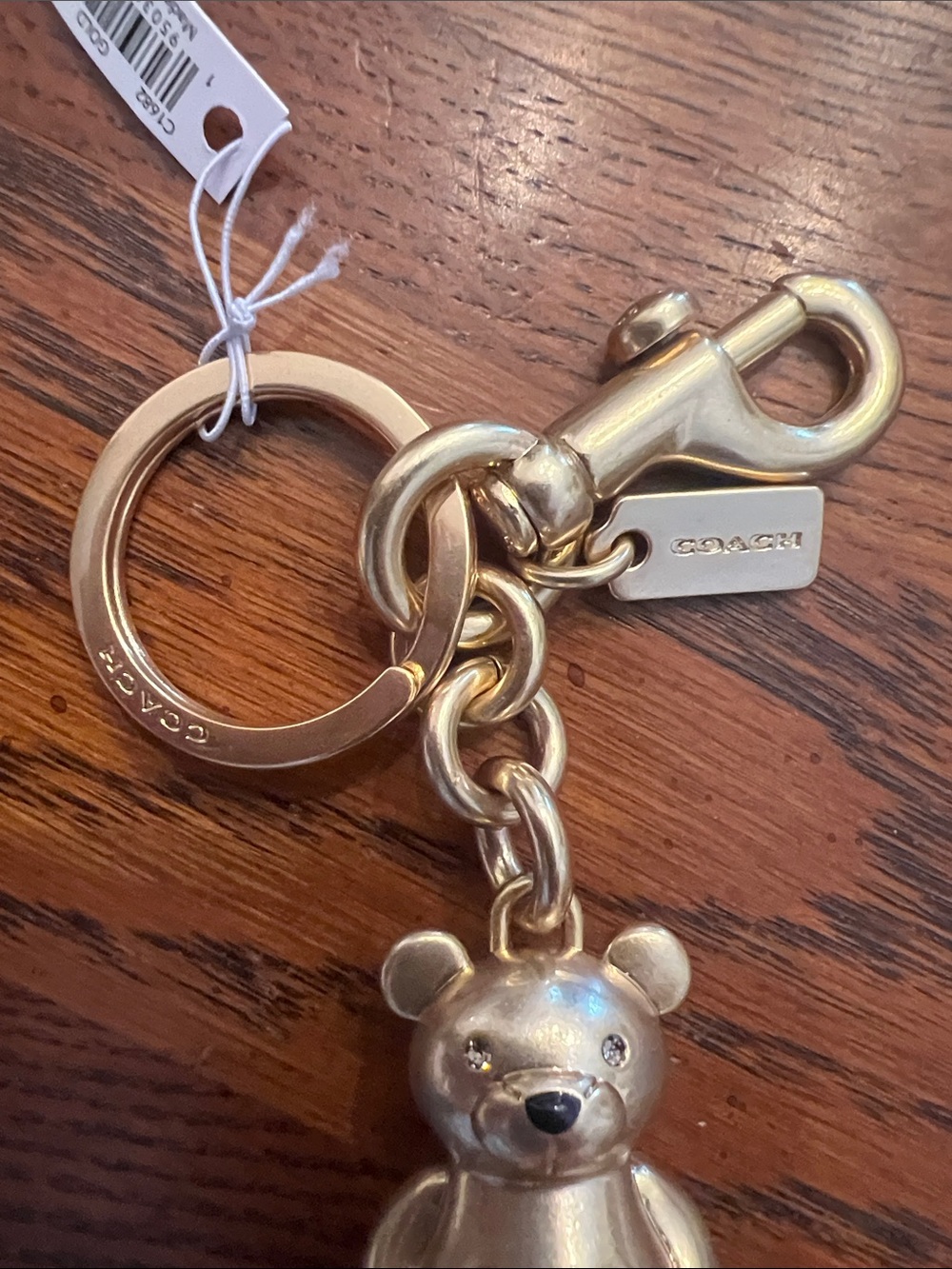 Coach Bear with Gift Keychain NWT - Picture 3 of 5